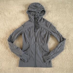 Lululemon Reversible Dance Studio Jacket Gray size 8